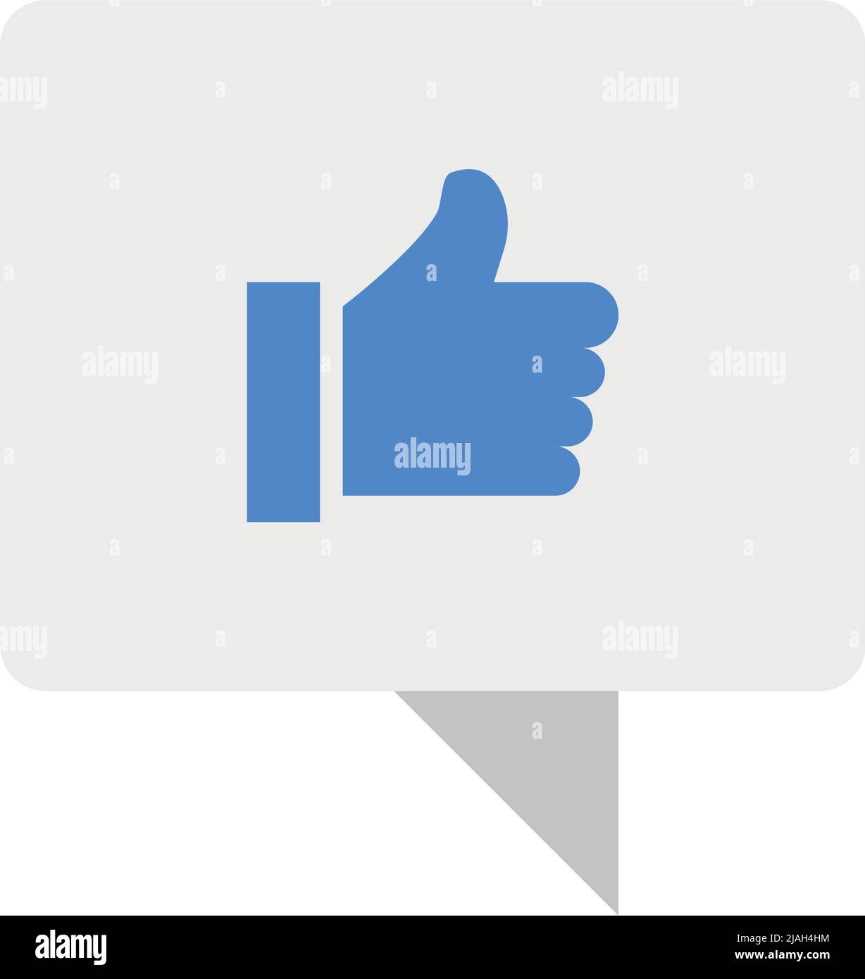 Like semi flat color vector object Stock Vector