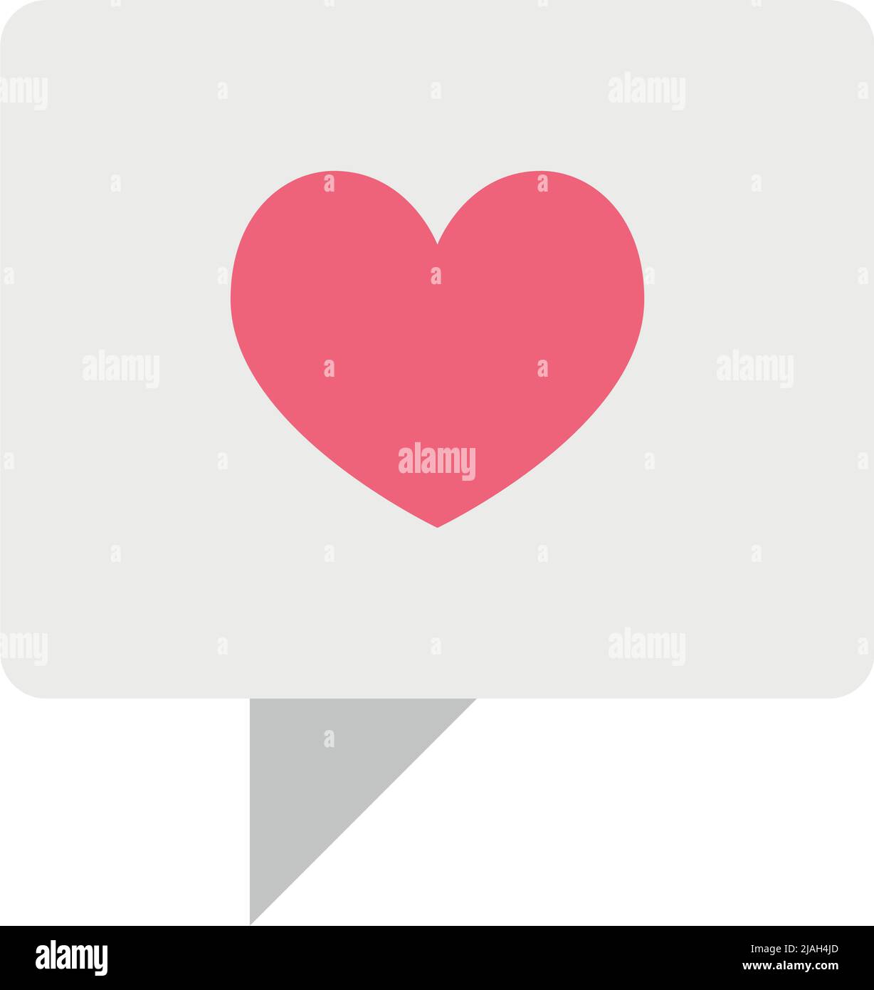 Like social media post semi flat color vector object Stock Vector