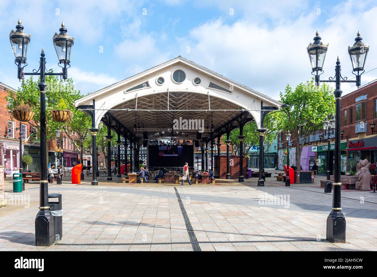 Warrington old fish market place warrington downtown town centre hires stock photography and