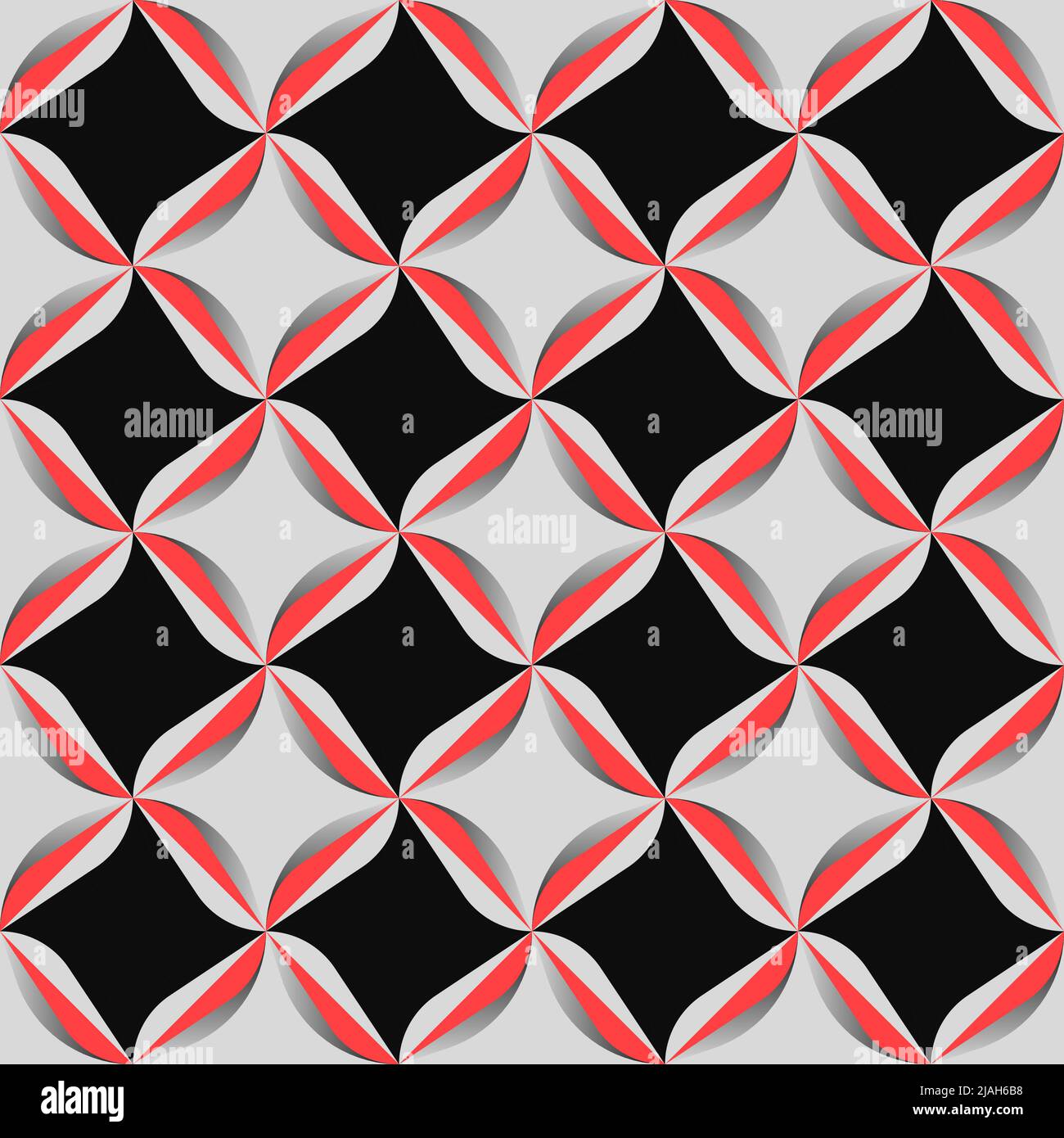 Seamless abstract vector pattern artwork made with repetitive geometry shapes and elements. Geometric design graphics for poster, cover, art, presenta Stock Vector
