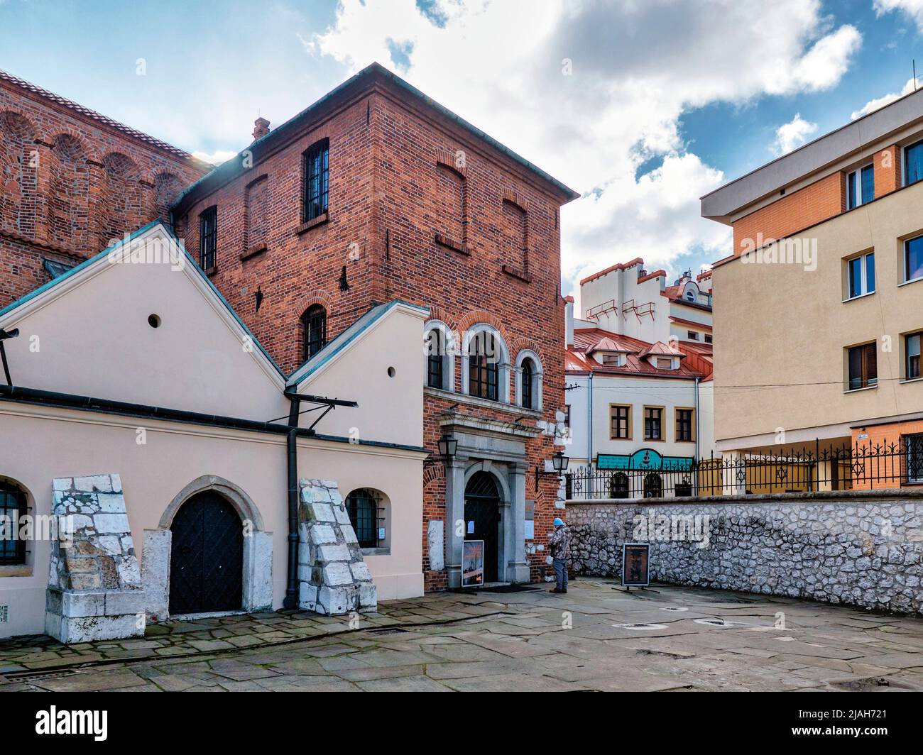 The Old Synagogue - a synagogue located in Kazimierz, Krakow, at 24 Szeroka Street. It is one of the oldest preserved synagogues in Poland. Stock Photo