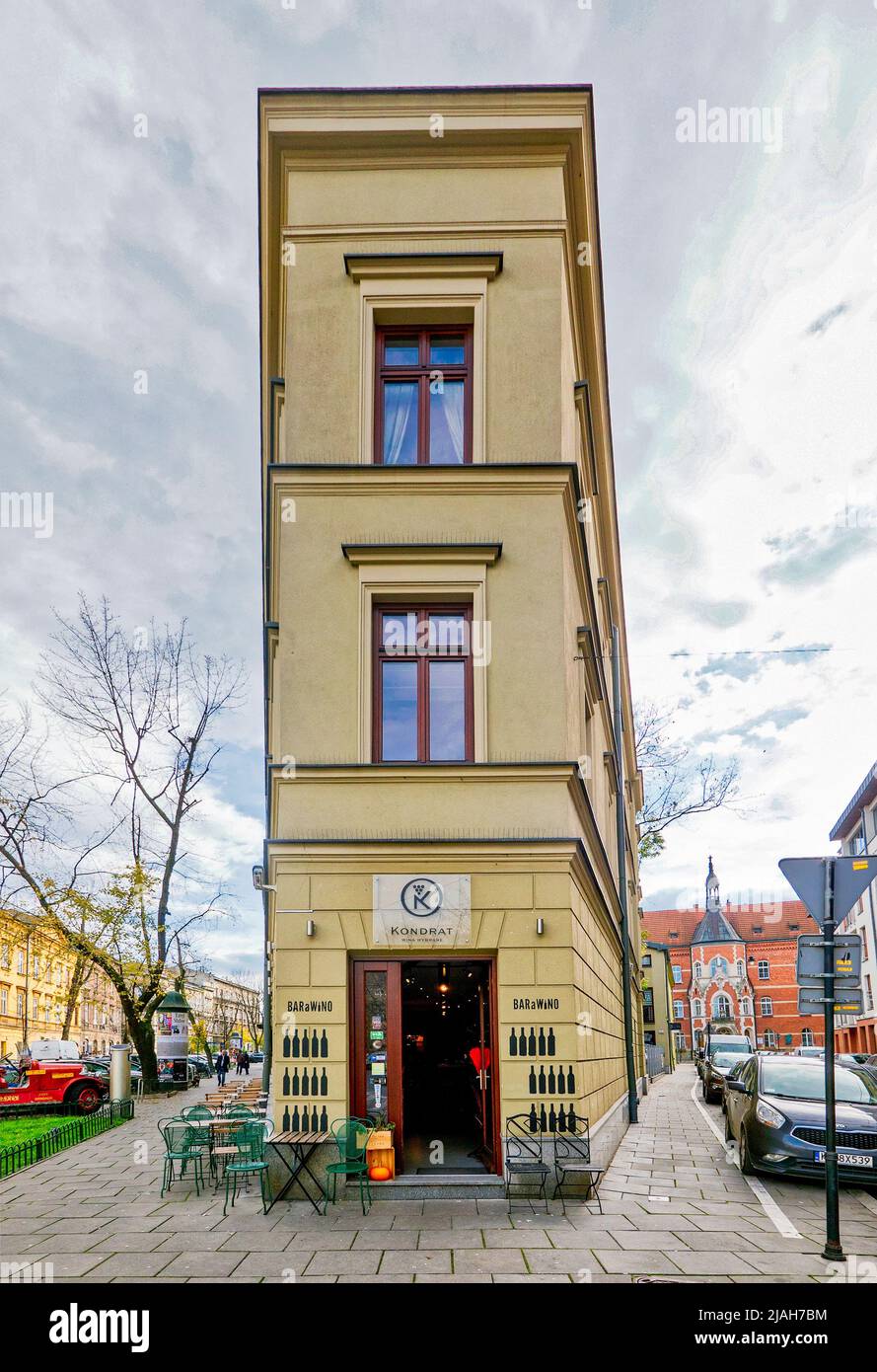 Kamnienica at 1 Mostowa Street in Kraków's Kazimierz district, which