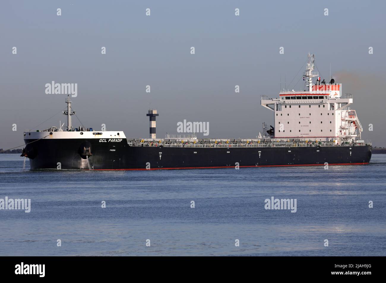 The bulk carrier GCL Paradip arrives in the port of Rotterdam on March 18, 2022. Stock Photo