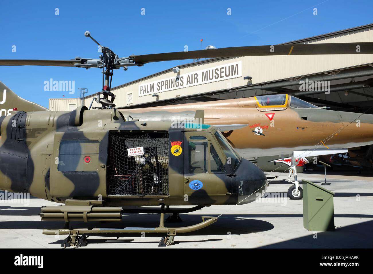 PALM SPRINGS, CA - MARCH 24, 2017: Aircraft on display at the Palm Springs Air Museum. Stock Photo