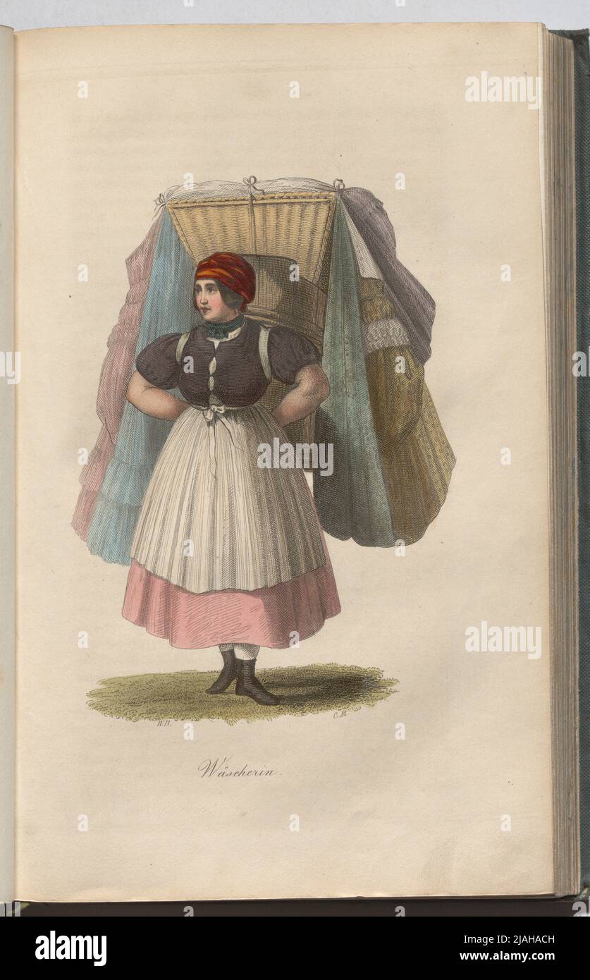 "Laundry." (Illustration from "Vienna and the Viennese, in pictures