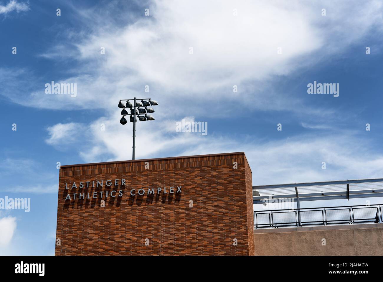 ORANGE, CALIFORNIA - 14 MAY 2020:  Lastinger Athletics Complex on the campus of Chapman University. Stock Photo