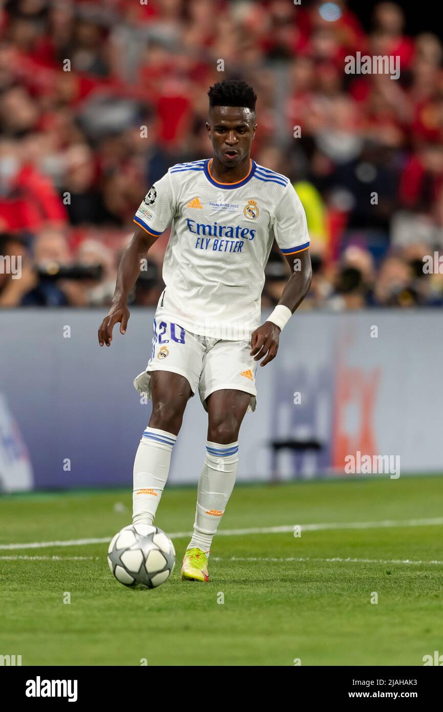 Vinicius Junior Real Madrid during the Uefa Champions League match between Liverpool 0 1 Real Madrid at Stade de France on May 28 2022 in Paris France. Photo by Maurizio Borsari AFLO Stock Photo Alamy