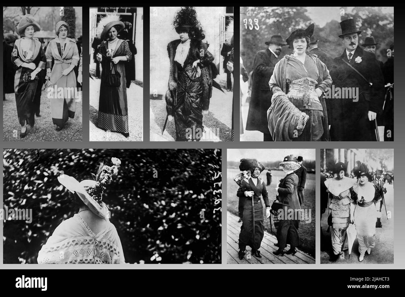 Fashion in Paris - Parisian fashion at the beginning of the twentieth century Stock Photo