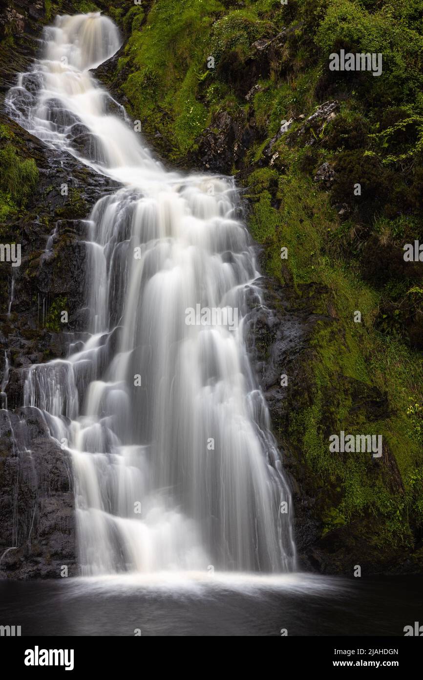 Assaranca Waterfall, Ireland Stock Photo