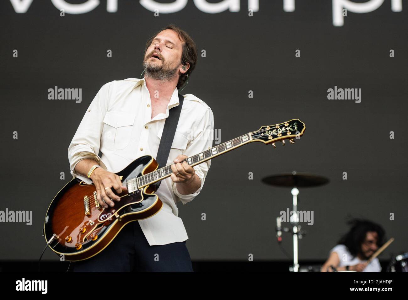 Silversun Pickups - Brian Aubert performs during the 2022 BottleRock
