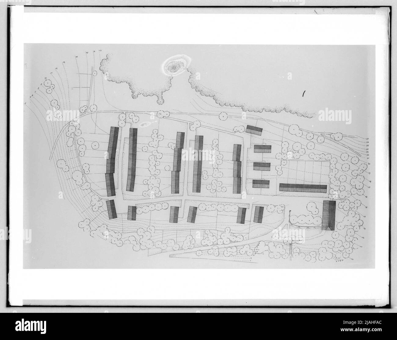 Structural plan of a settlement Stock Photo Alamy