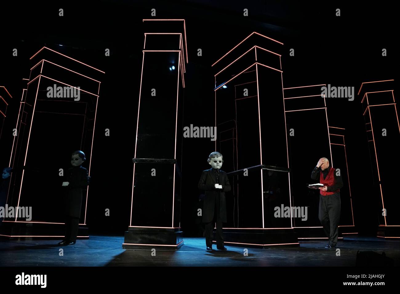 April 19, 2022. - Russia, Moscow. - Moscow Academic Satire Theatre ...