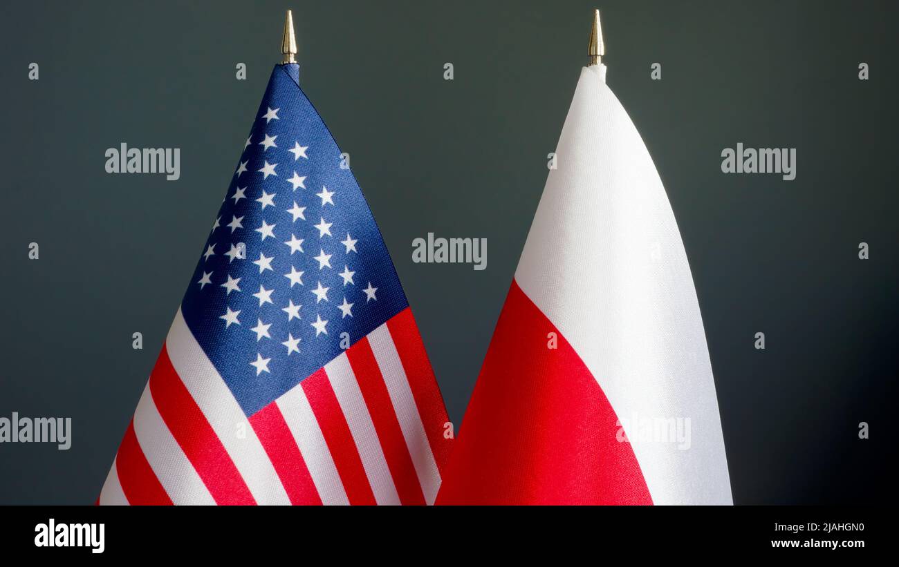 Poland usa flag hi-res stock photography and images - Alamy
