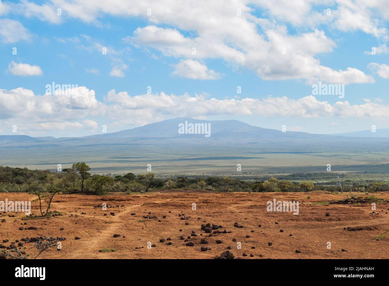 Mount Longonot against sky in Naivasha, Kenya Stock Photo