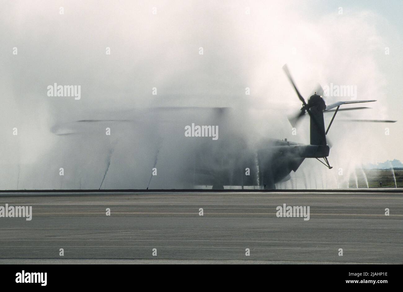 USMC CH-53E Super Stallion on the wash rack at MCAS Miramar in San ...