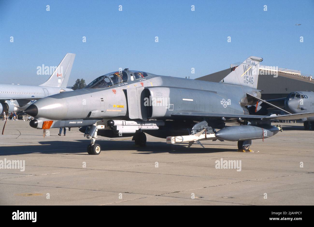 United States Air Force F4 Phantom from the Idaho Air National Guard on display Stock Photo