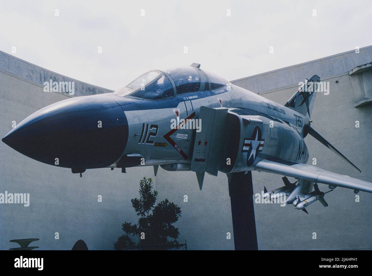 Randy Cunningham's F4 Phantom on display at the San Diego Aerospace Museum Stock Photo
