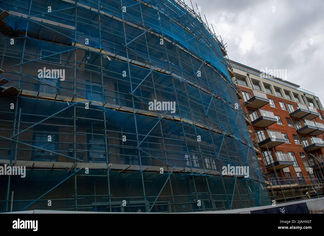 Maidenhead, Berkshire, UK. 30th May, 2022. Hundreds of new apartments are being built in Maidenhead Town Centre as part of a huge regeneration project. Maidenhead is now on the Elizabeth Line and property prices are increasing as a result. Credit: Maureen McLean/Alamy Stock Photo