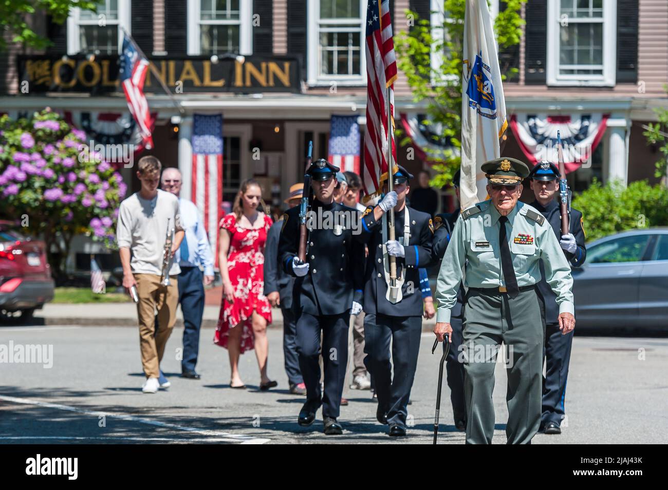 Concord, Massachusetts. 30th May, 2022. Memorial Day Parades Stock