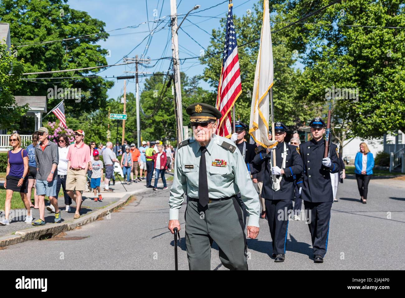 Concord, Massachusetts. 30th May, 2022. Memorial Day Parades Stock