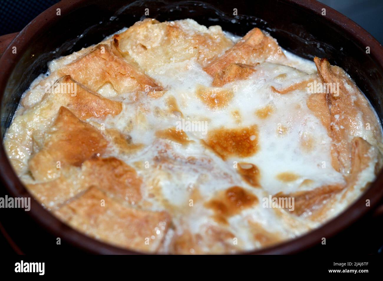 Traditional Arabic Egyptian Eastern dessert cuisine called Om Ali ...