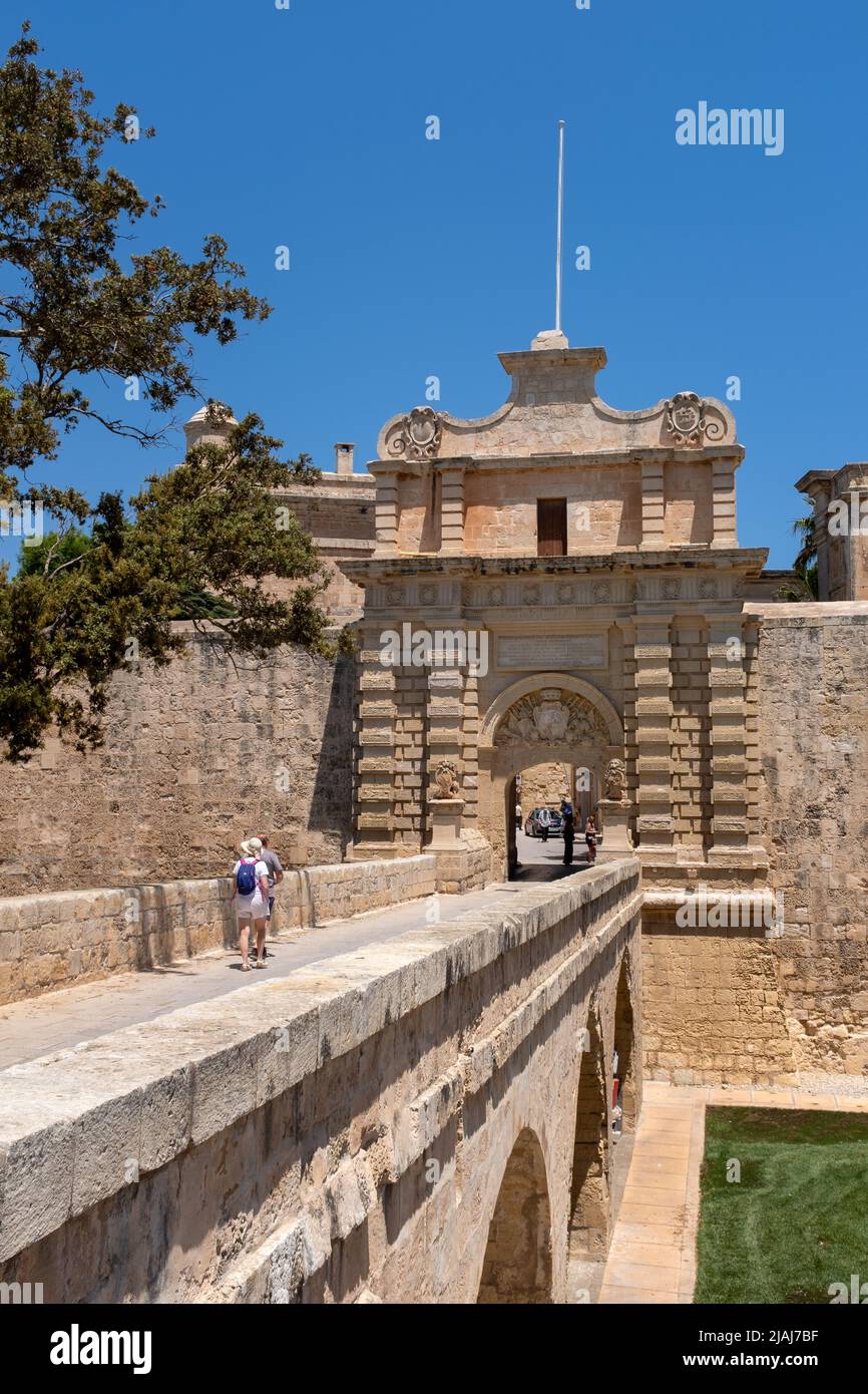 City Gate, Mdina, Malta Stock Photo