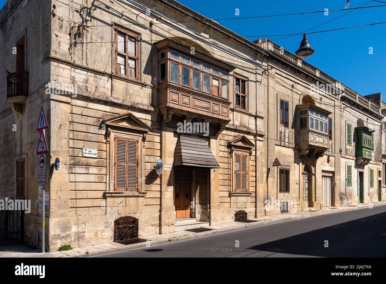 House Fronts, Rabat, Malta Stock Photo