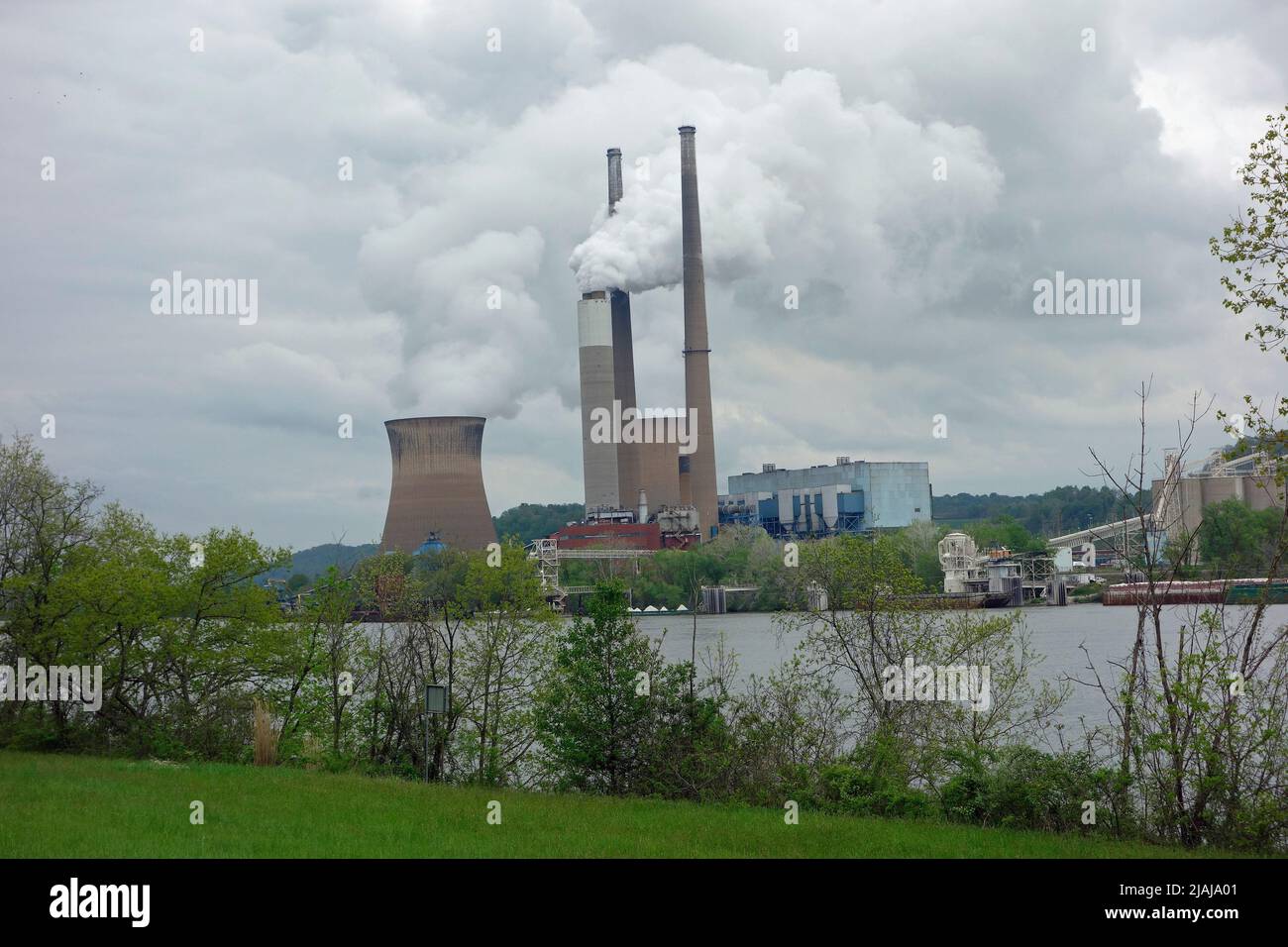coal fired power plant Parkersburg, West Virginia, USA Stock Photo