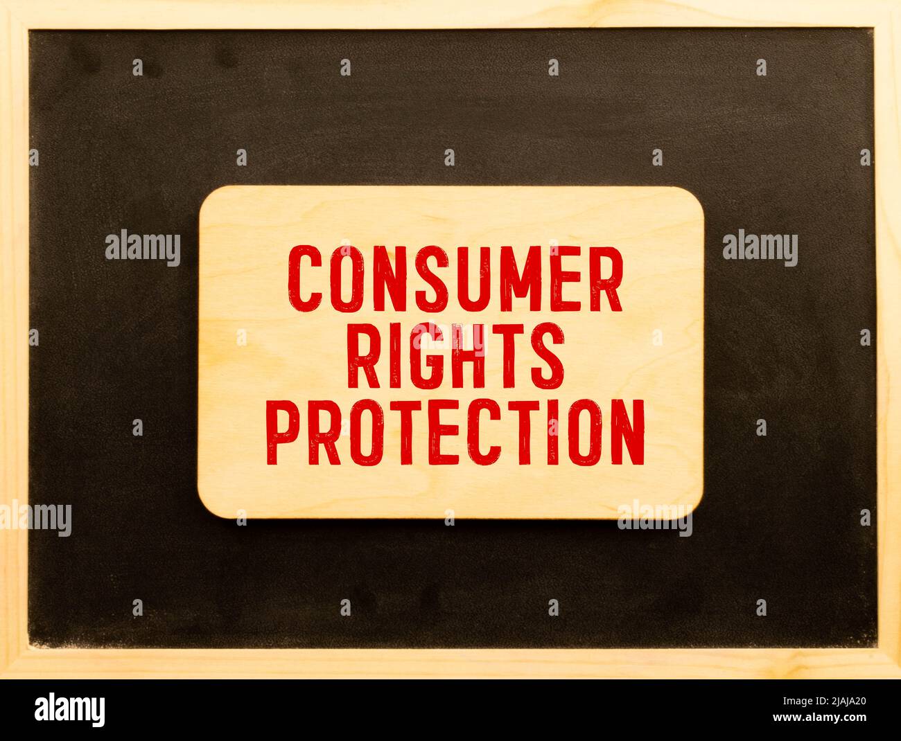 Consumer protection. Text label on the folder office of the Registrar. Settlement of relations arising between the consumer of goods or services and t Stock Photo