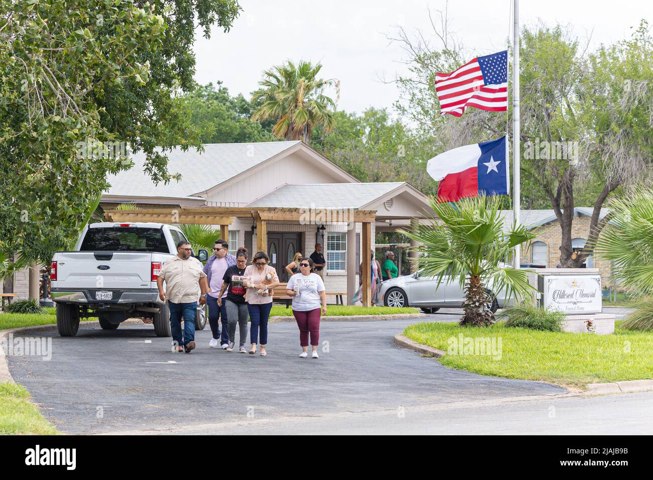 Uvalde, TX. May 30th, 2022, Family, friends and community members of Amerie Jo Garza visit her