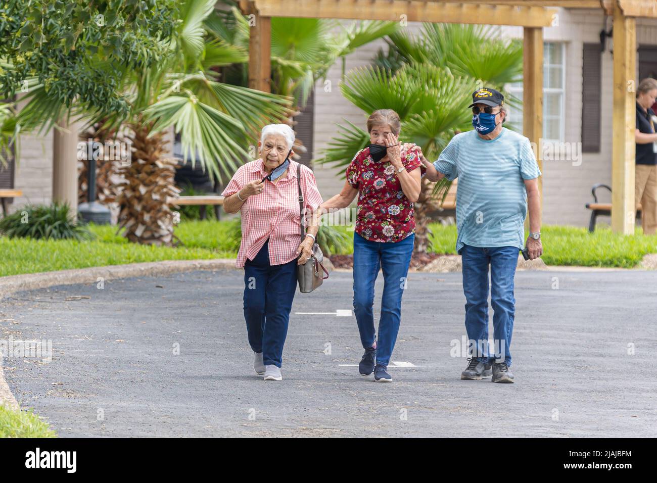 Uvalde, TX. May 30th, 2022, Family, friends and community members of Amerie Jo Garza visit her