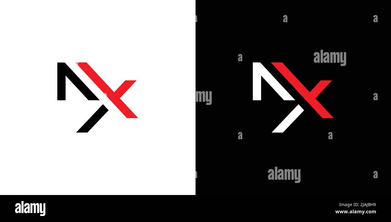 Modern and elegant MX logo design Stock Vector