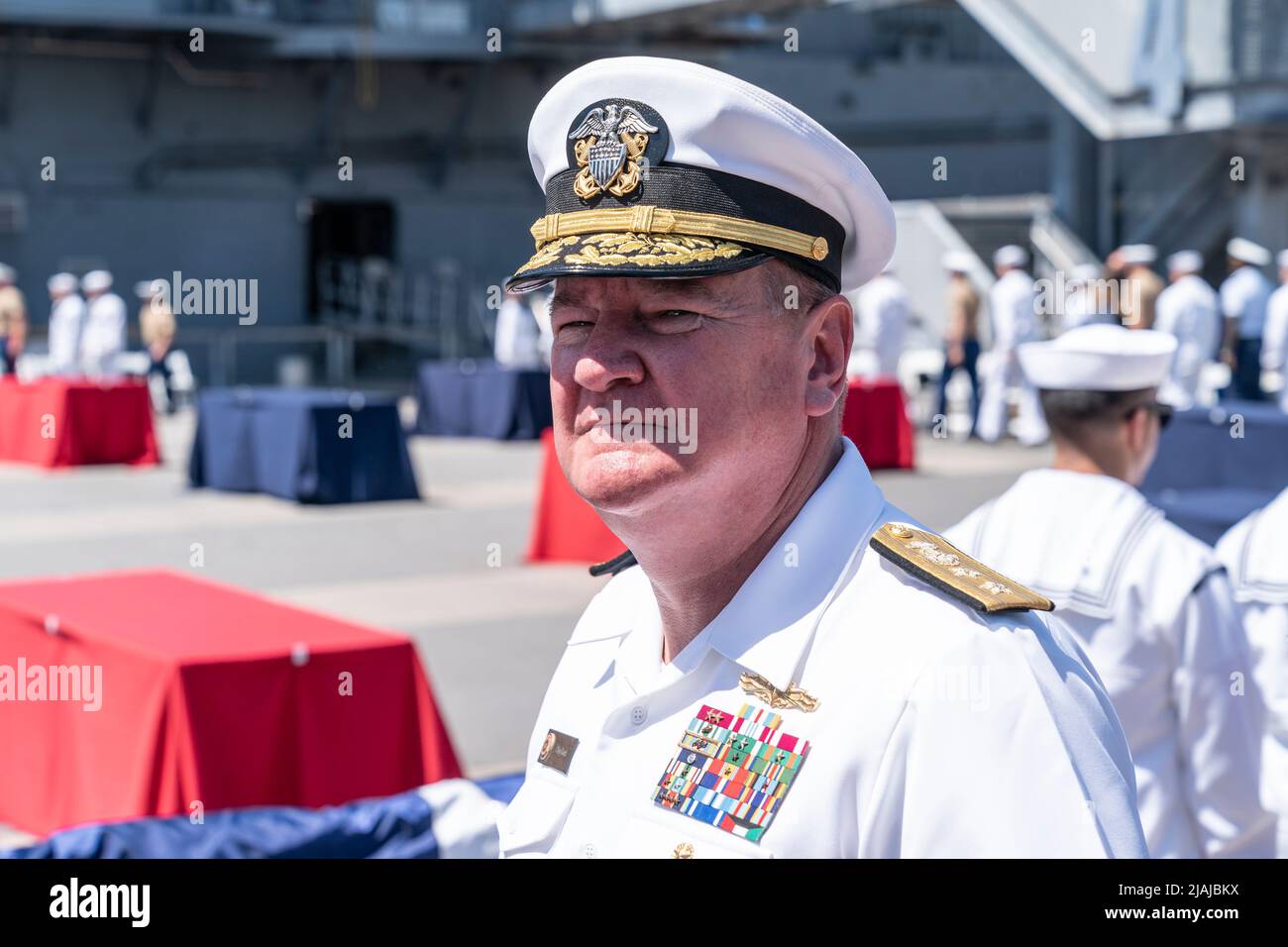 New York, NY May 30, 2022 Rear Admiral Charles Rock attends the Intrepid Sea, Air & Space
