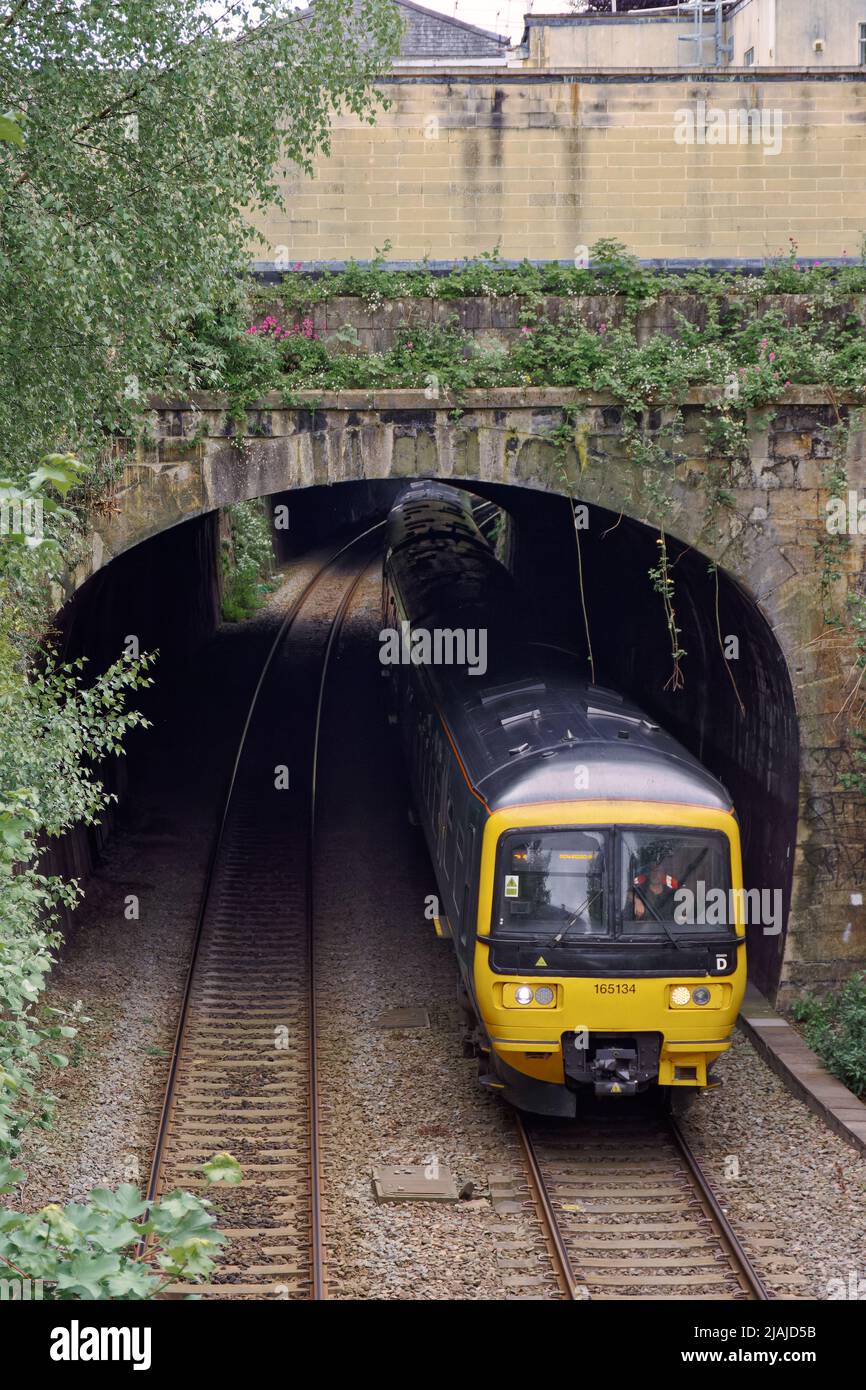 Trains through Bath Stock Photo Alamy