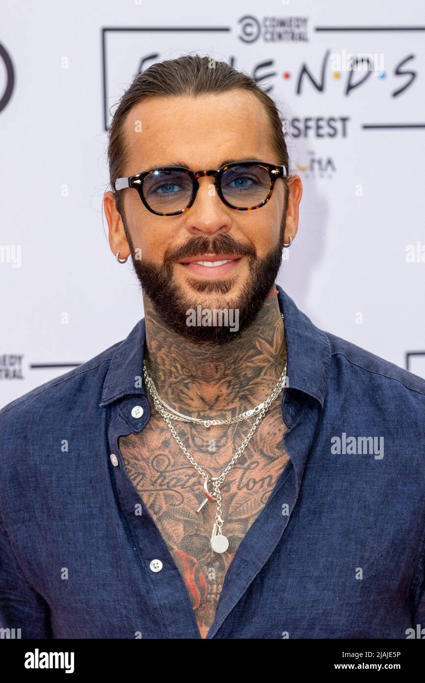 Guests arrivals at Comedy Central's Friendsfest on Clapham Common Featuring: Pete Wicks Where: London, United Kingdom When: 24 Jun 2021 Credit: Phil Lewis/WENN Stock Photo