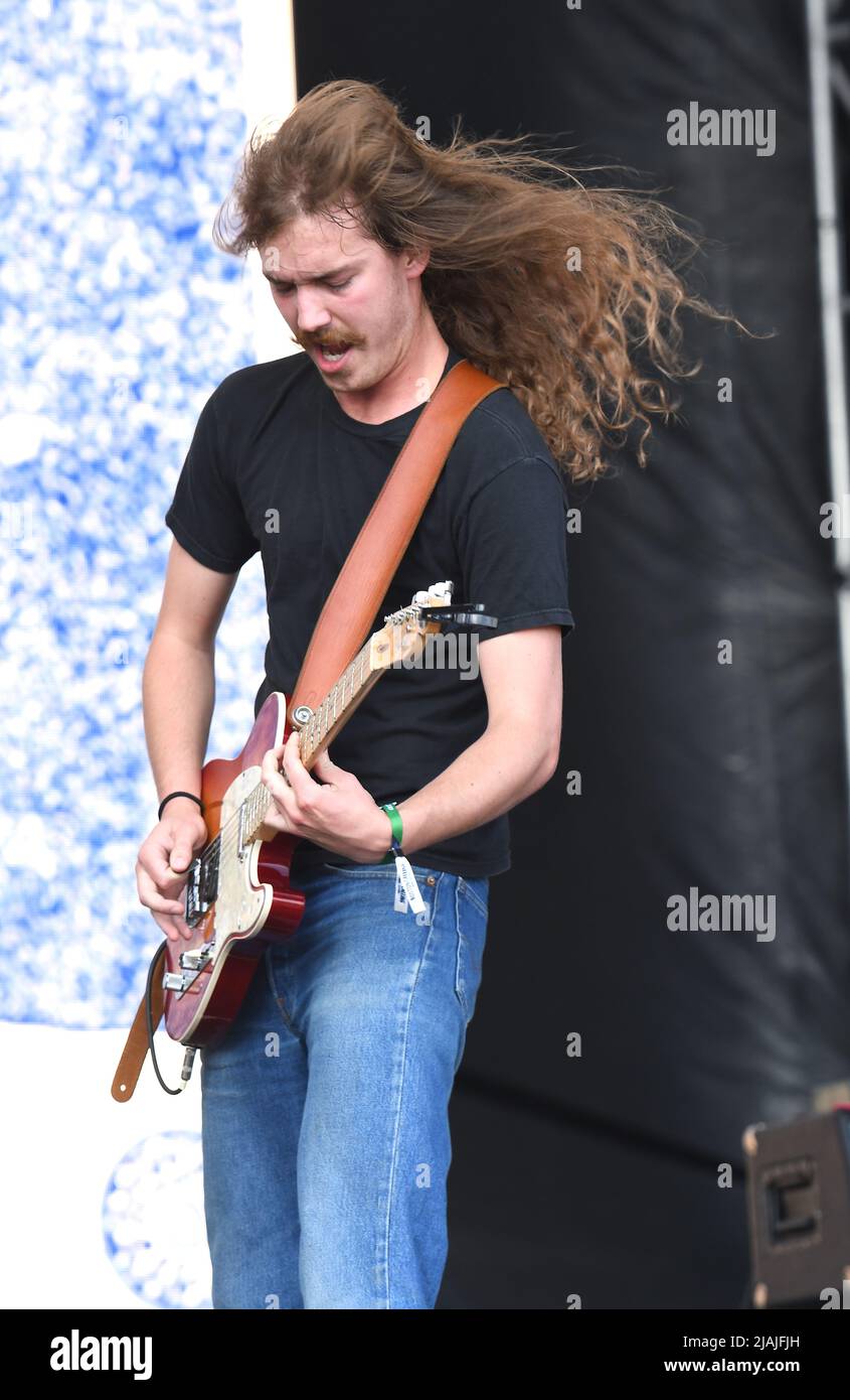Singer, songwriter and guitarist Joshua Harmon is shown performing on