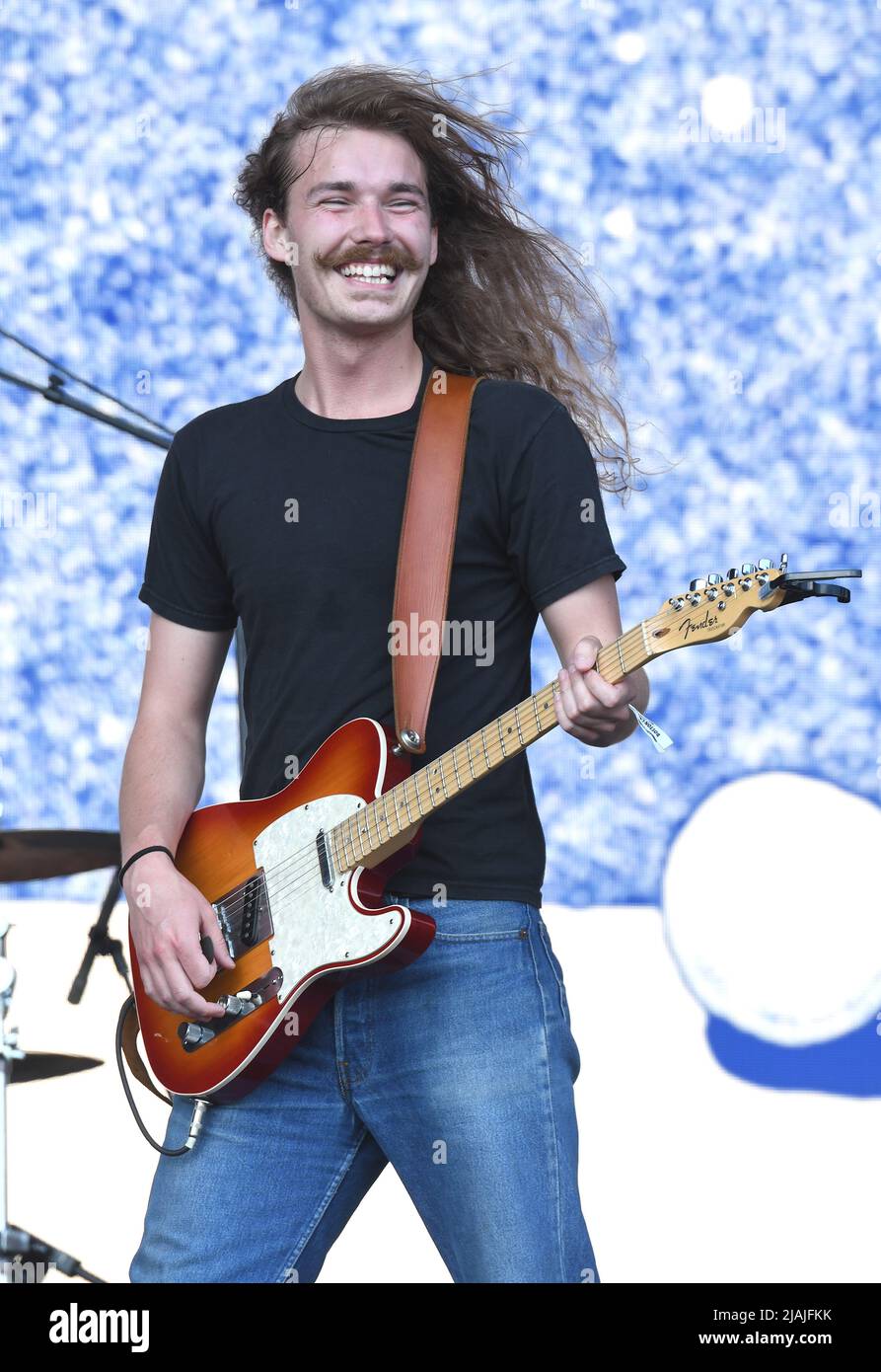 Singer, songwriter and guitarist Joshua Harmon is shown performing on