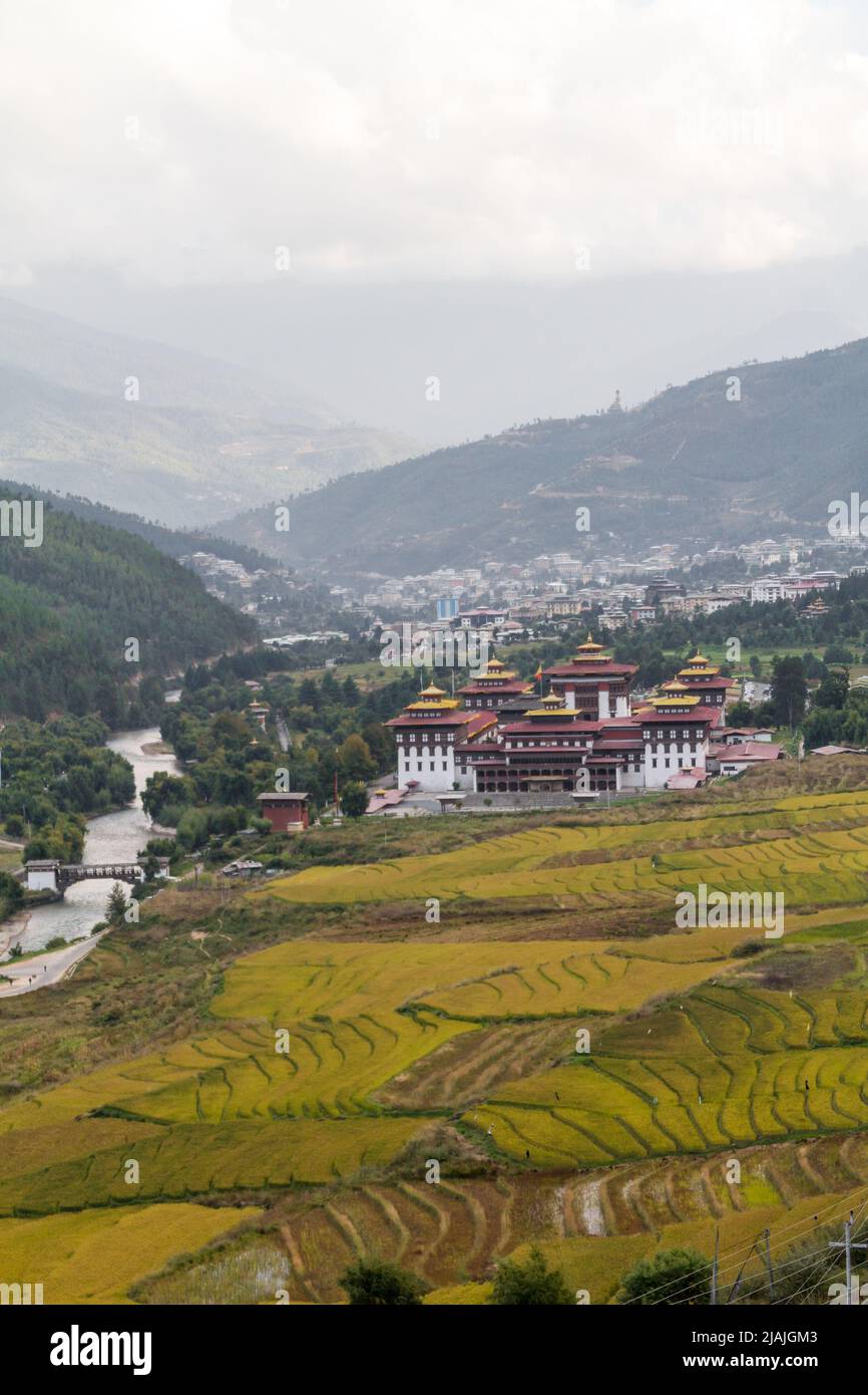 Tenzin Lam, Thimphu, Thimphu, Bhutan (BT) Stock Photo