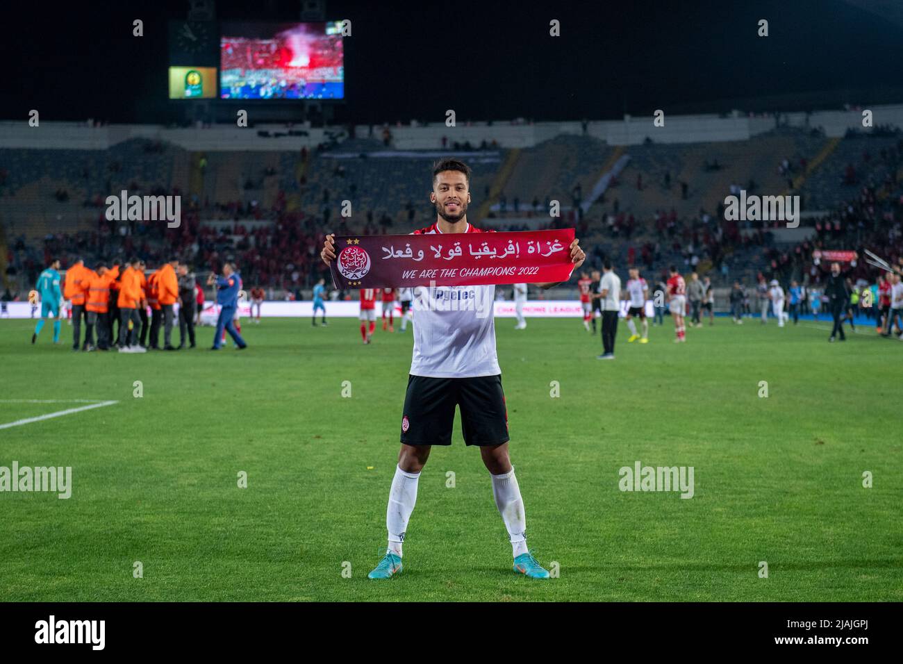 CASABLANCA, MOROCCO - MAY 30: Zouheir El Moutaraji Of Wydad AC ...