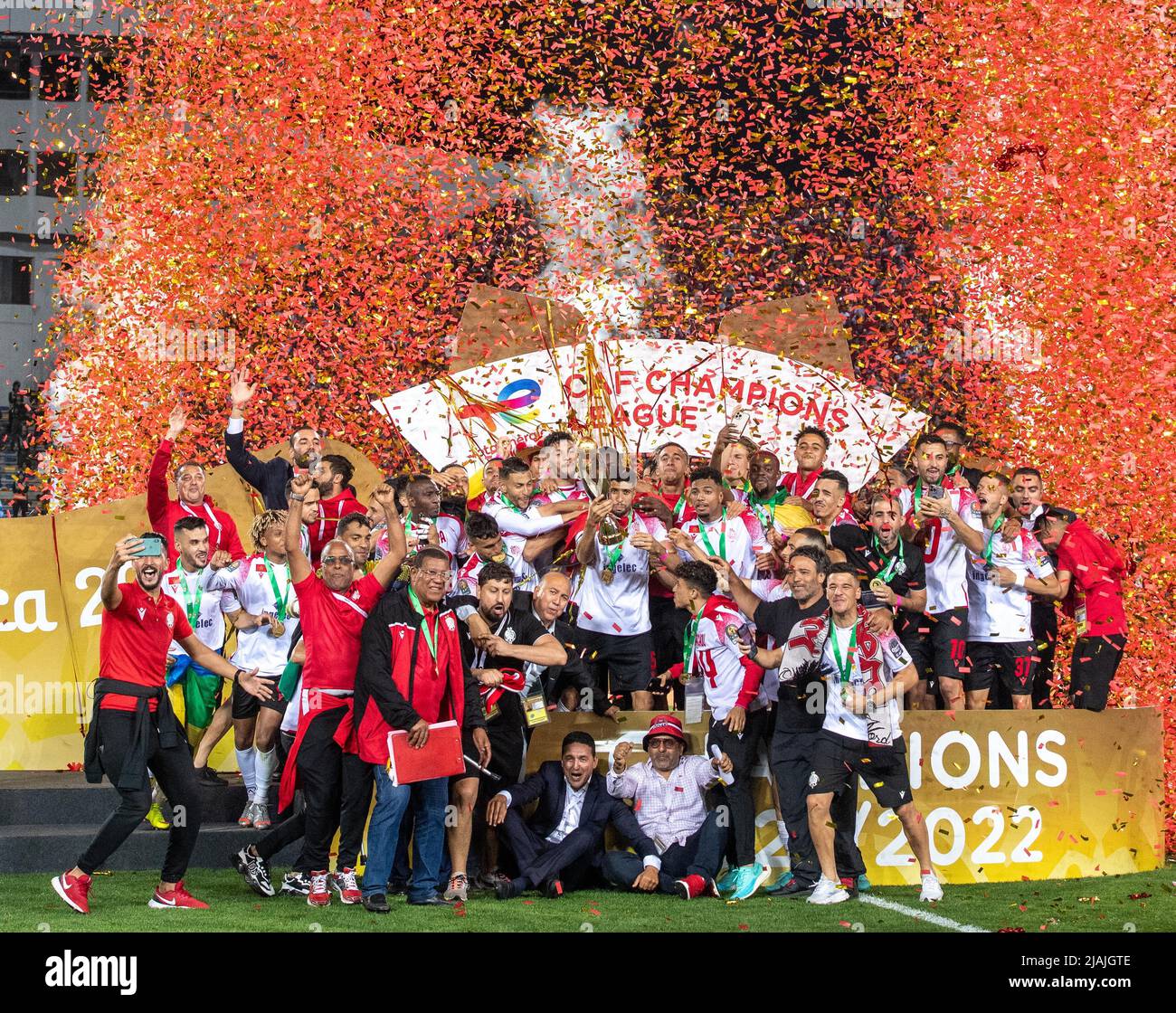 CASABLANCA, MOROCCO - MAY 30: Wydad AC Celebrates After Wining During ...