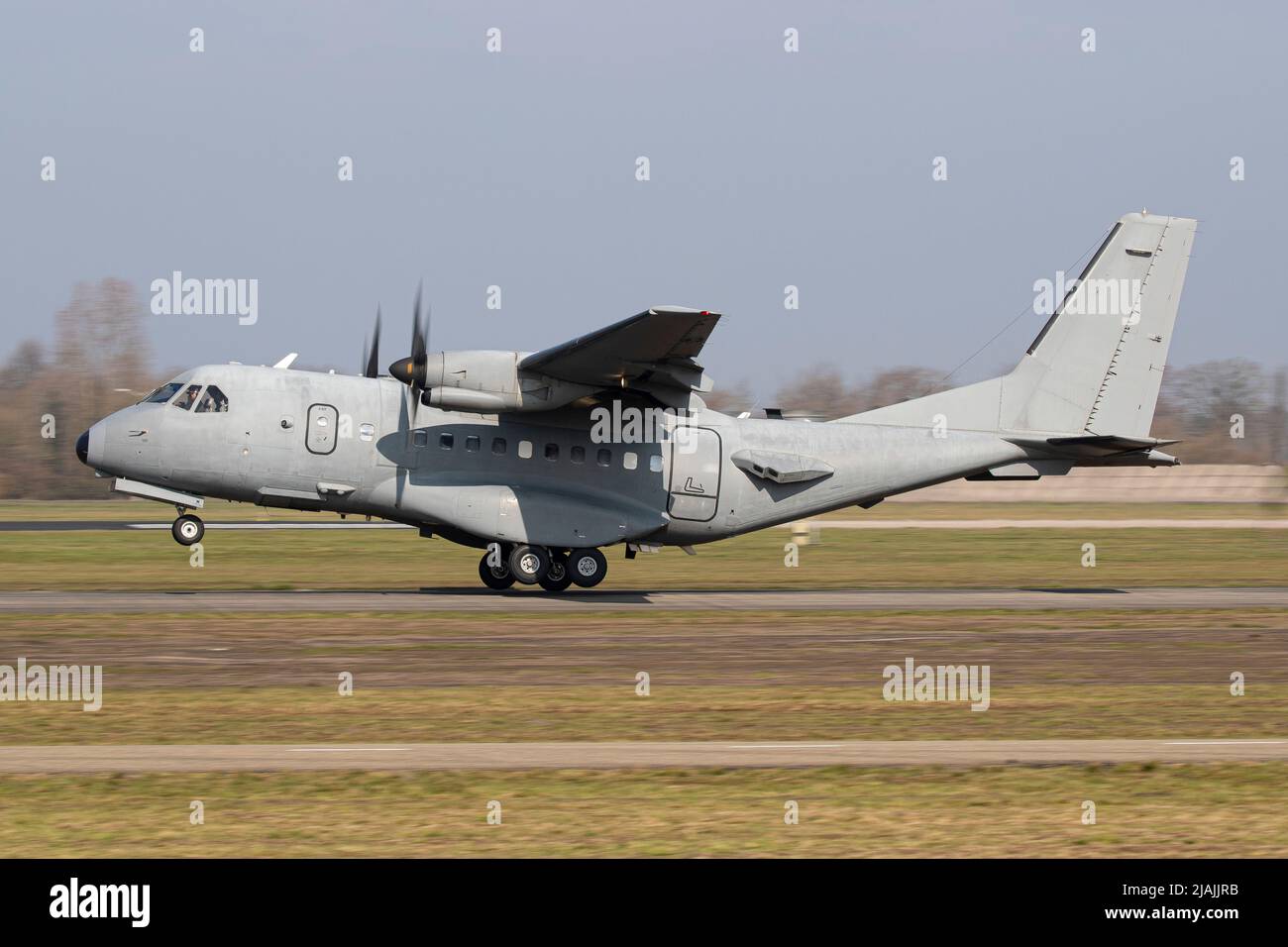 A CN-235 of the U.S. Air Force, used for covert missions. Stock Photo