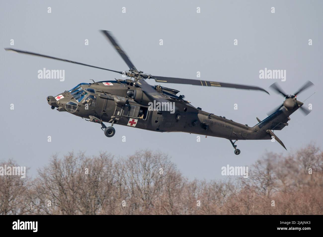 U.S. Army HH-60M Blackhawk medevac helicopter. Stock Photo