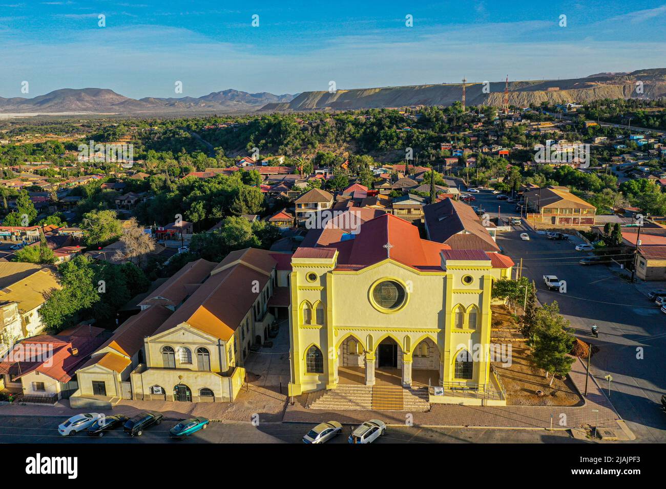 Cananea, Mexico. Aerial view of Canena Sonora (photo by Luis Gutierrez ...