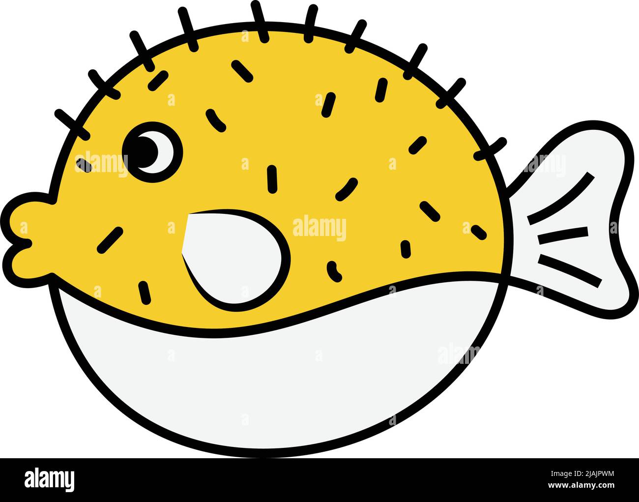 puffer fish icon design template vector illustration Stock Vector Image
