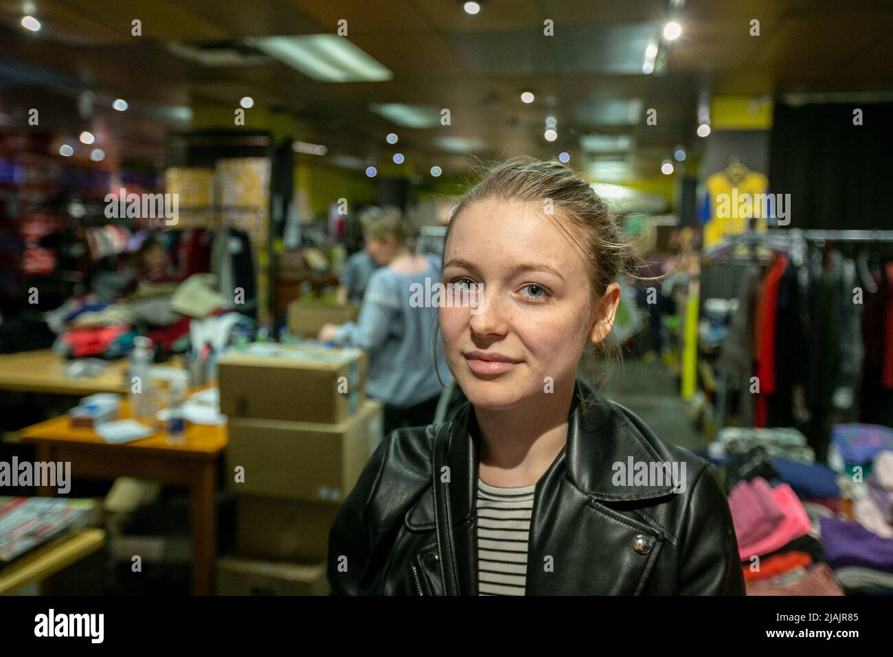 Anya, a refugee from Kyiv who recently arrived in Montreal, expects to reunite with her son soon