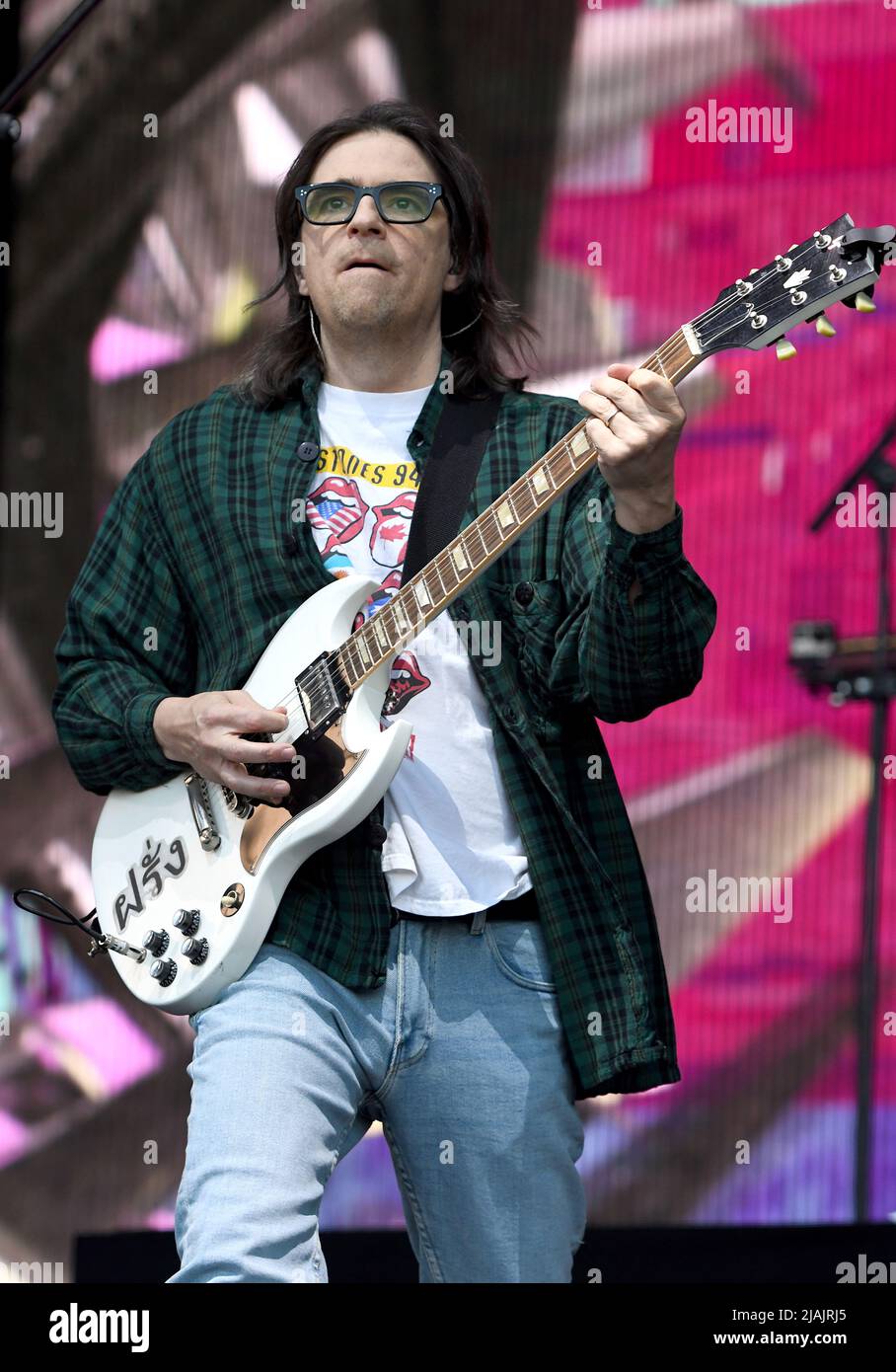 Weezer performs live at the 2022 NFL Draft, Thursday, April 28, 2022 in Las  Vegas. (AP Photo/Vera Nieuwenhuis Stock Photo - Alamy