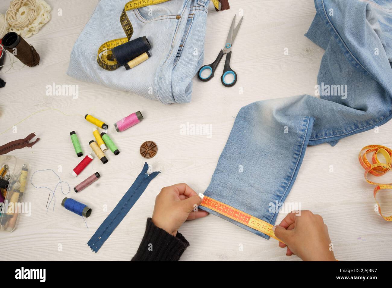 Measuring Tape on White Background Stock Image - Image of craft