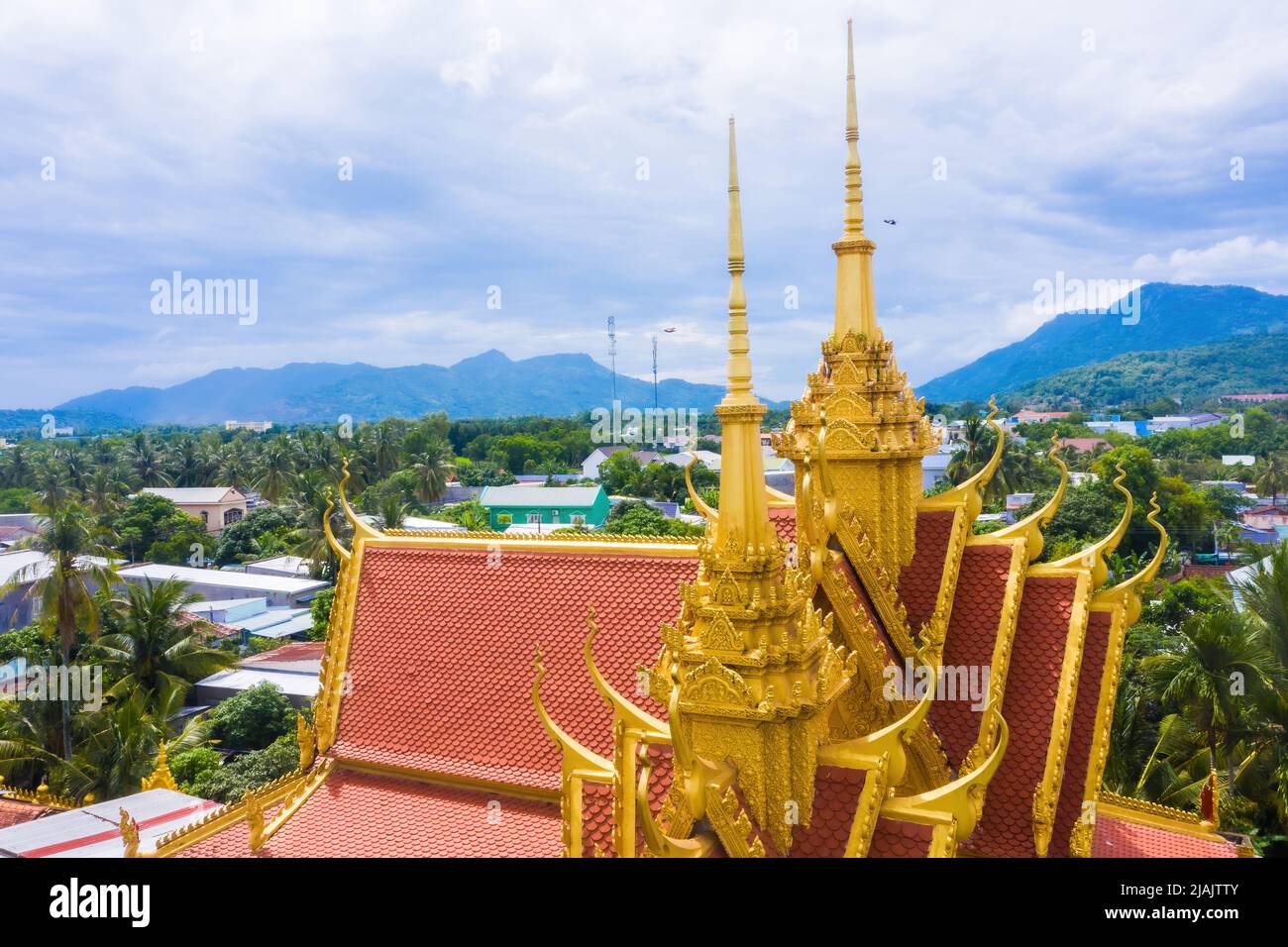An Giang province, Vietnam - 01 May 2022: view of Xa Ton or Xvayton pagoda  in Tri Ton town, one of the most famous Khmer pagodas in An Giang province  Stock Photo - Alamy