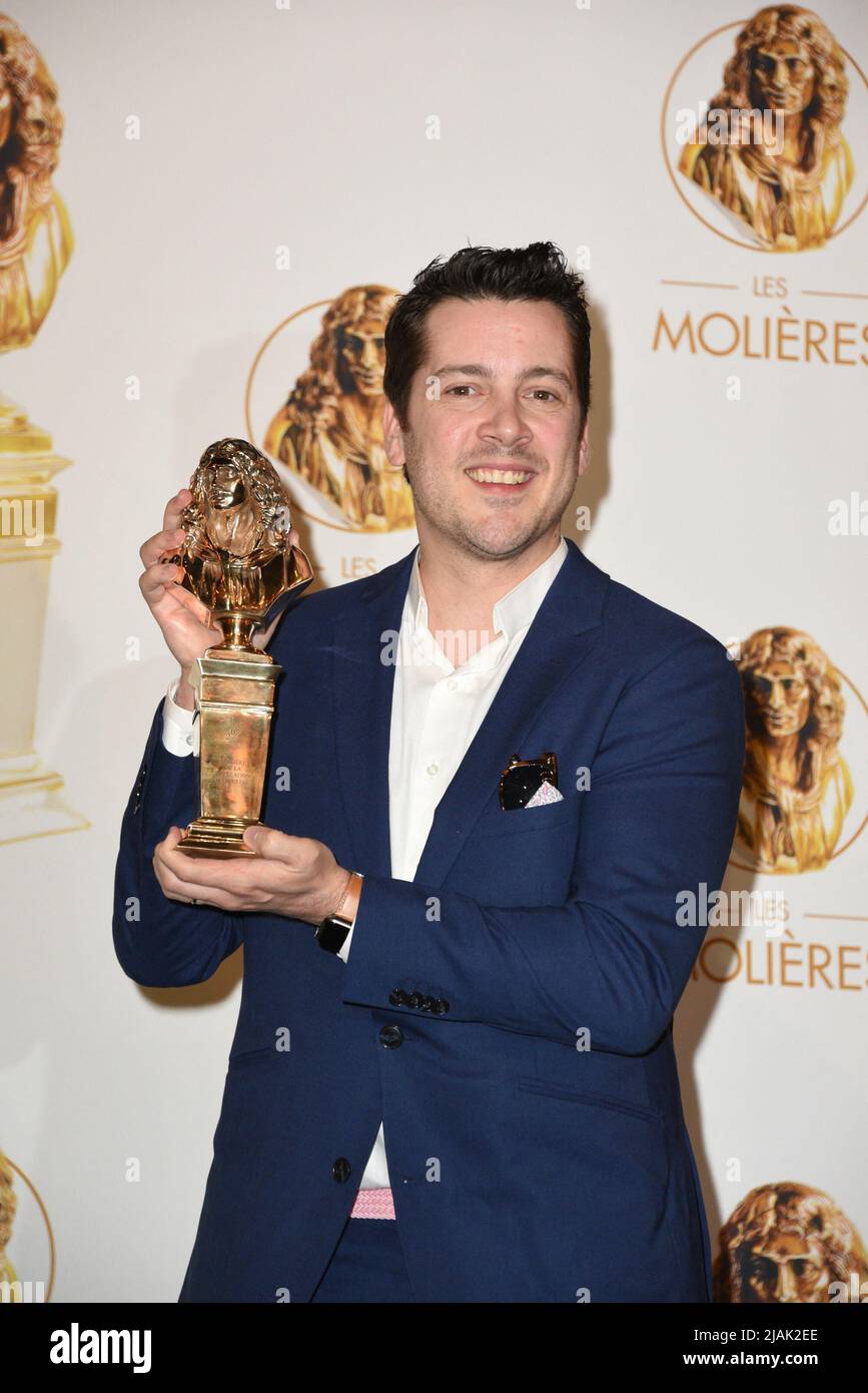 Paris France On May 30 2022 Benoit Cauden Posing With His Award For paris-france-on-may-30-2022-benoit-cauden-posing-with-his-award-for
