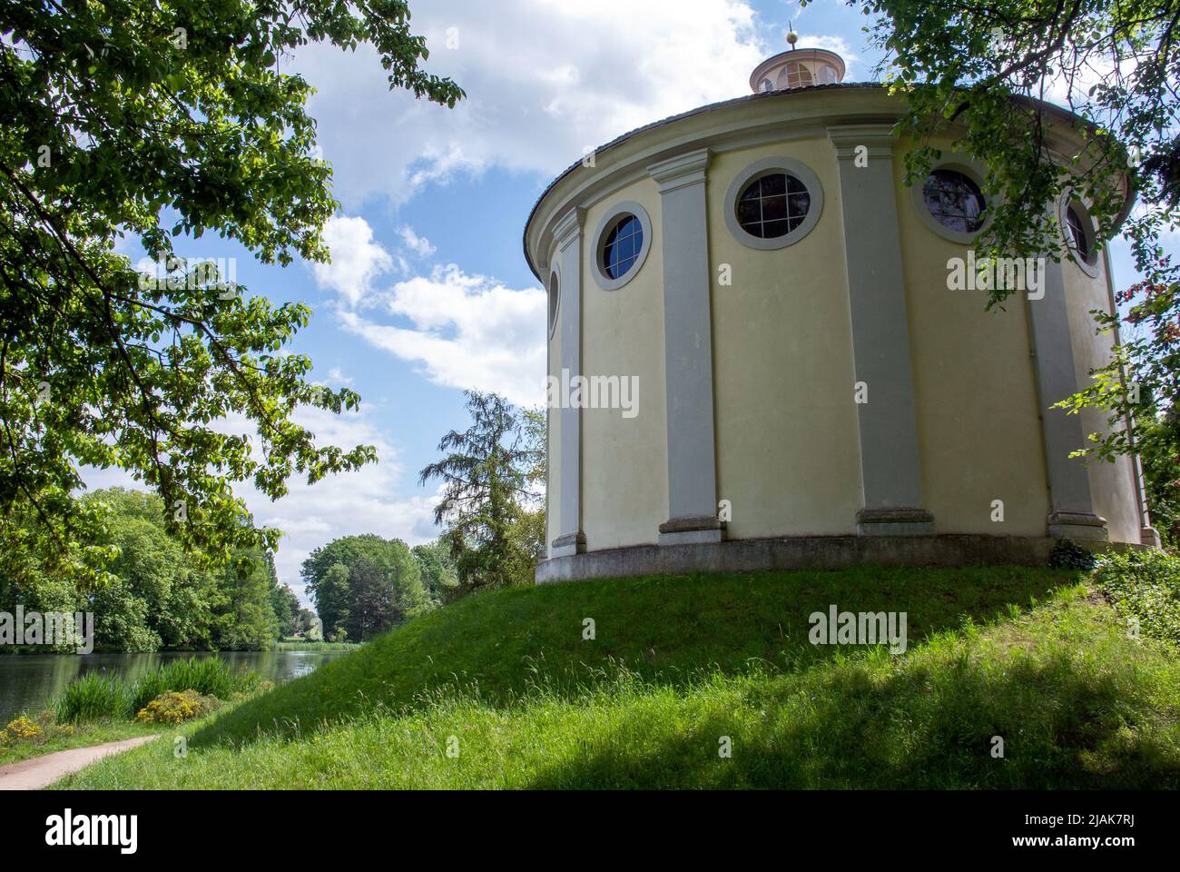 The synagogue in Dessau-Wörlitz Garden Realm, Saxony-Anhalt, Germany. Stock Photo
